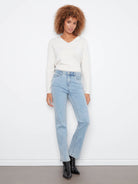 Light Blue Charlotte Straight-Leg Jeans