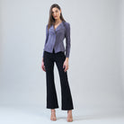 Clara Sun Woo Soft Suede Signature Jacket in Violet