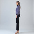 Clara Sun Woo Soft Suede Signature Jacket in Violet
