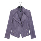 Clara Sun Woo Soft Suede Signature Jacket in Violet